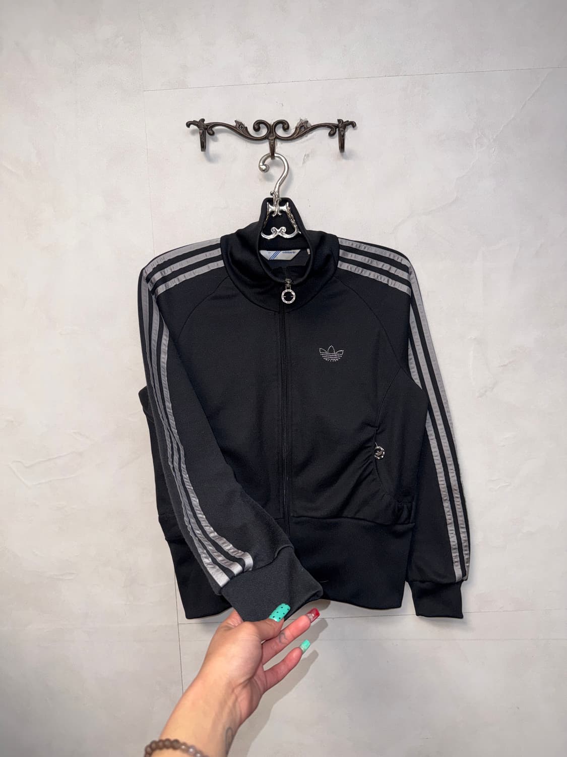 Adidas black&gray cubic track top jersey 상품이미지2