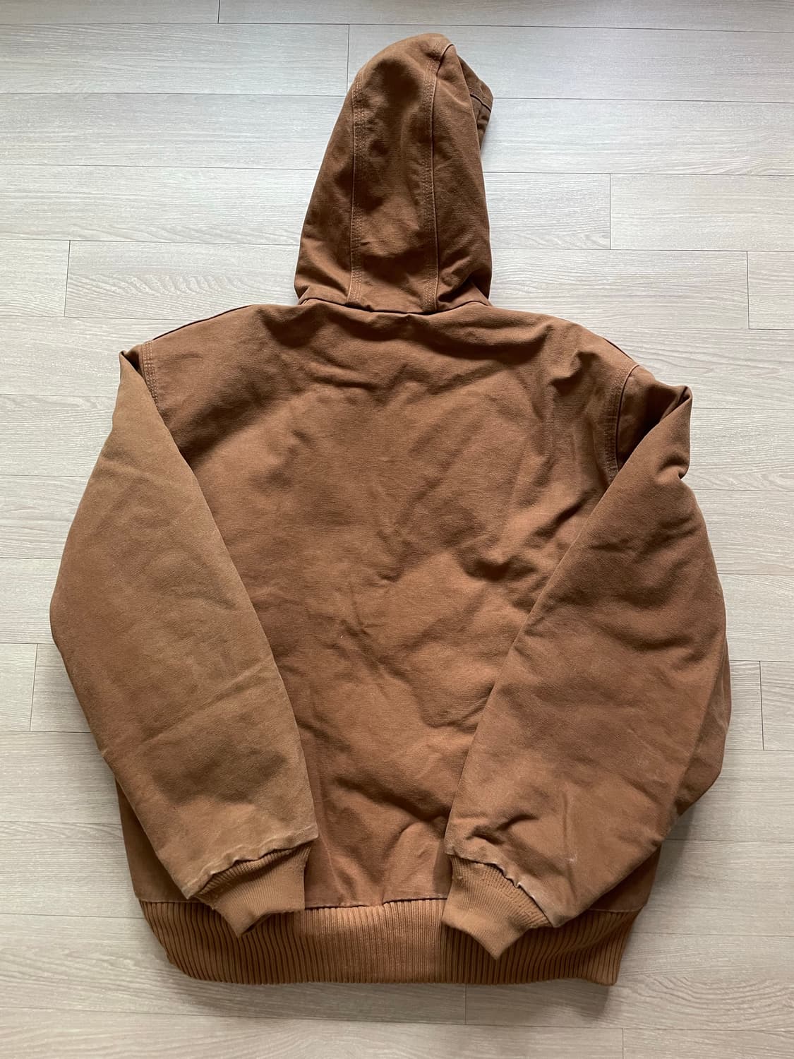 칼하트 j130 BRN 브라운 액티브 자켓 샌드스톤 빈티지  상품이미지2