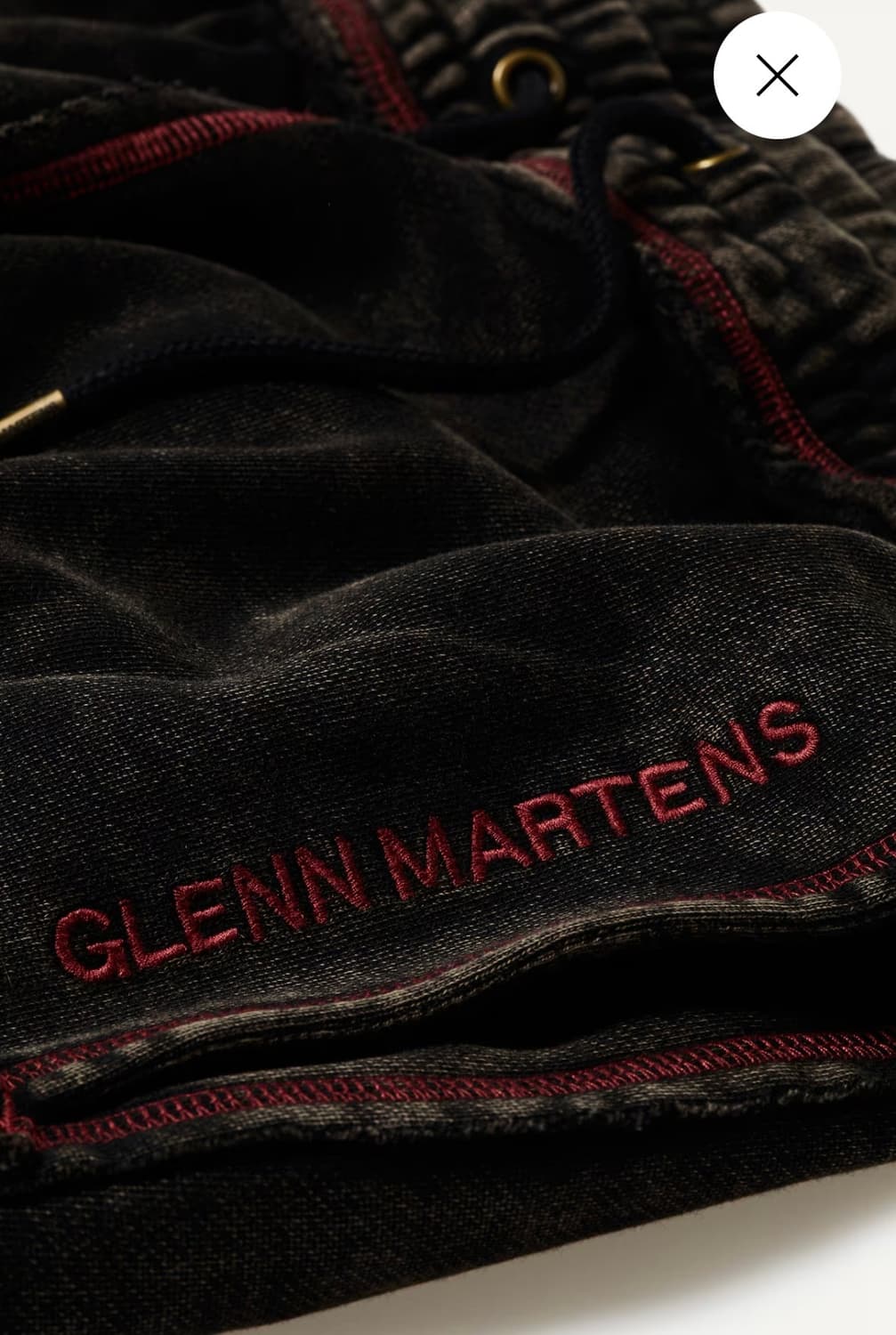 M) 에이치앤엠 x 글렌 마틴스 트랙 팬츠 다크 브라운 h&m 상품이미지3