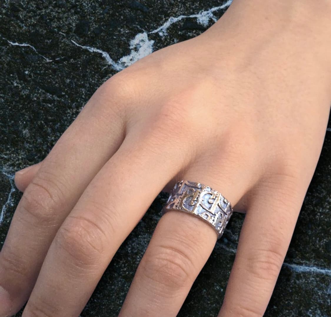 디올 블루 오블리크 반지 상품이미지3