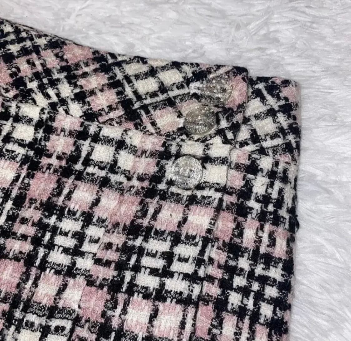 빈티지 체크 쿨핑크 랩플리츠스커트 엔젤코어히메갸루리즈리사메조피아노베메클 상품이미지3