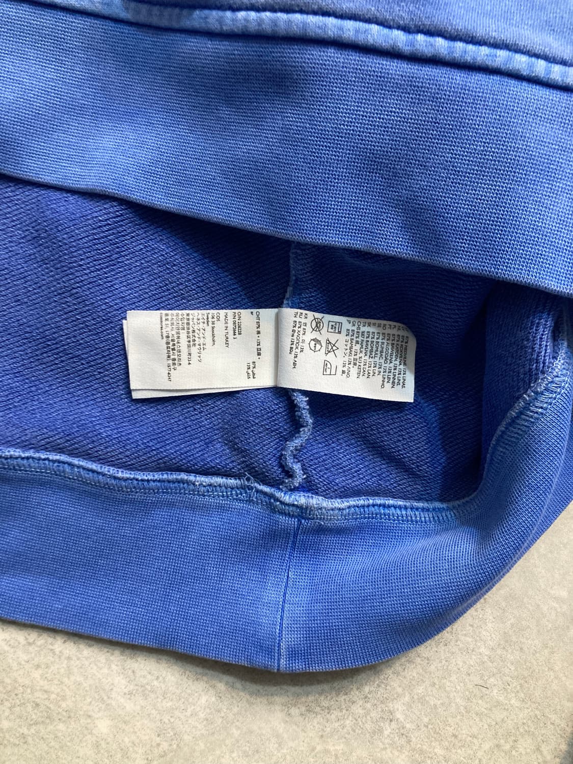 COS 코스 맨투맨 스웻셔츠 워셔블 오버사이즈 상품이미지7