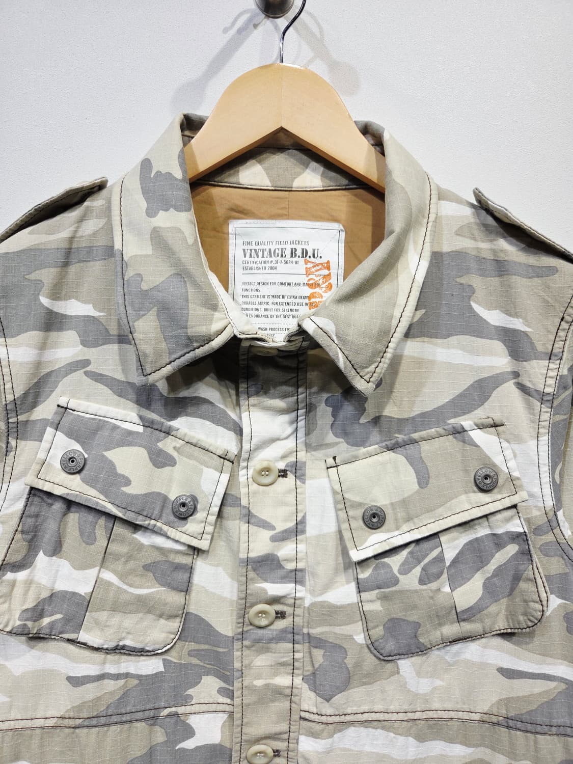 Purple & Yellow 카모플라쥬 B.D.U 필드 자켓 상품이미지3