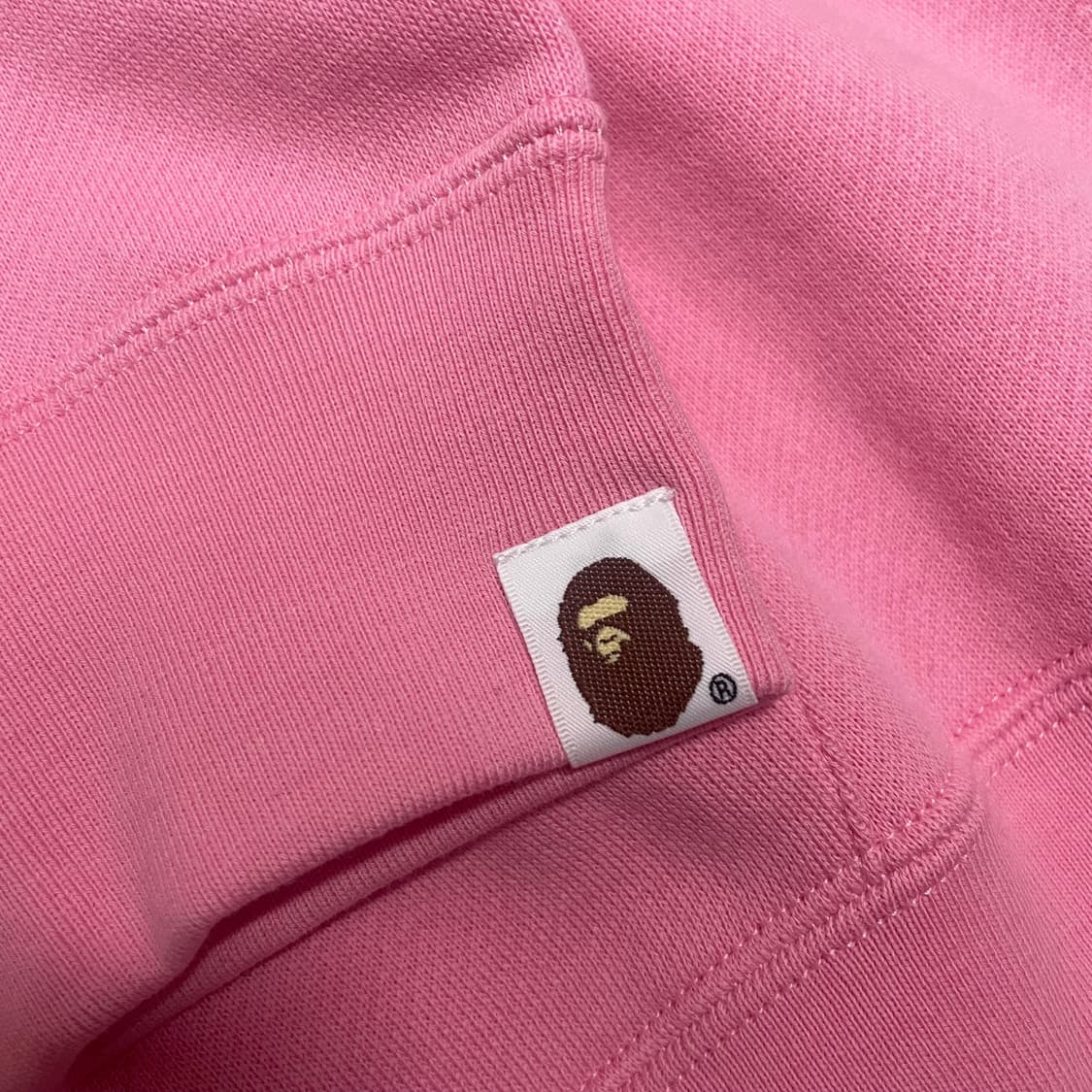 S)베이프 딸기우유 베이비 마일로 후드 티셔츠 핑크 상품이미지3