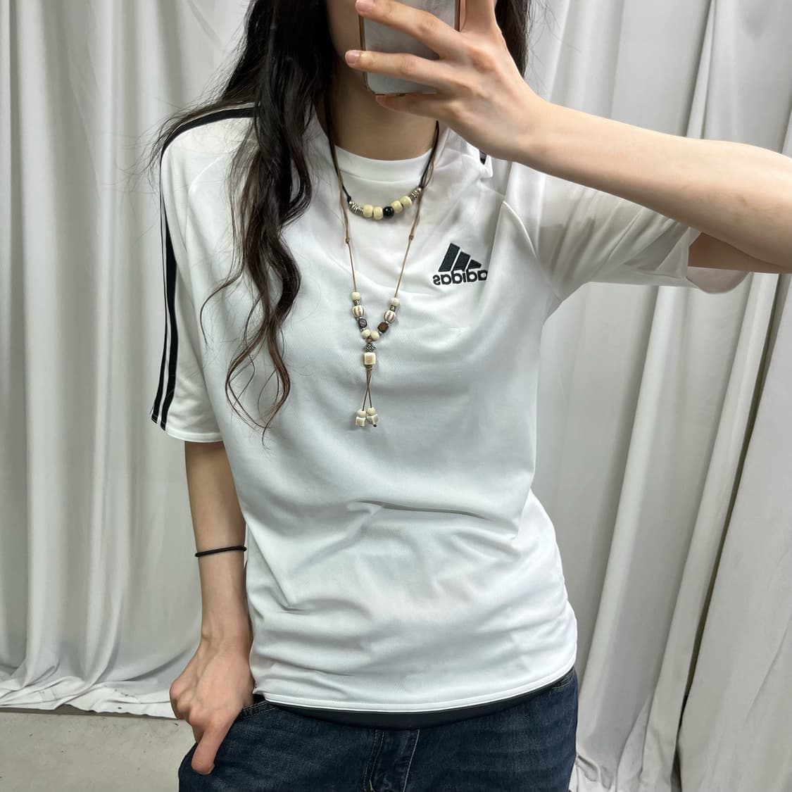 Adidas white T-shirts 상품이미지2