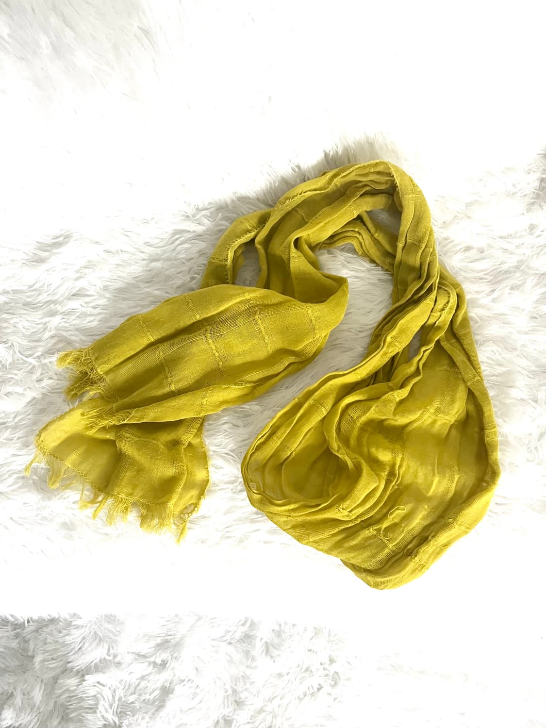 yellow light color scarf 상품이미지4