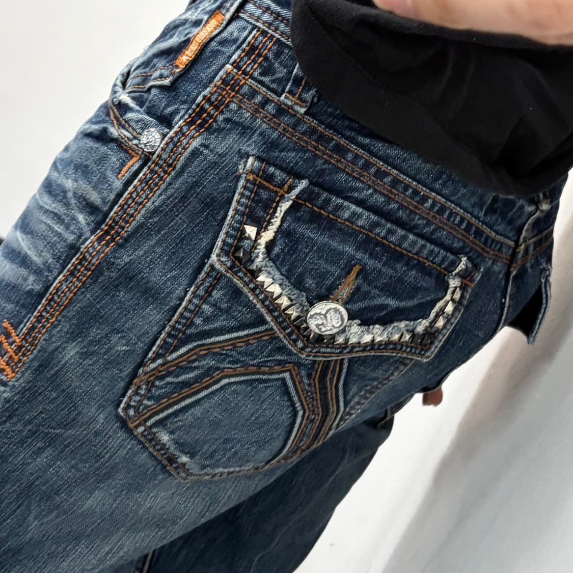 버커루 크롬 플레어 데님 팬츠 상품이미지2