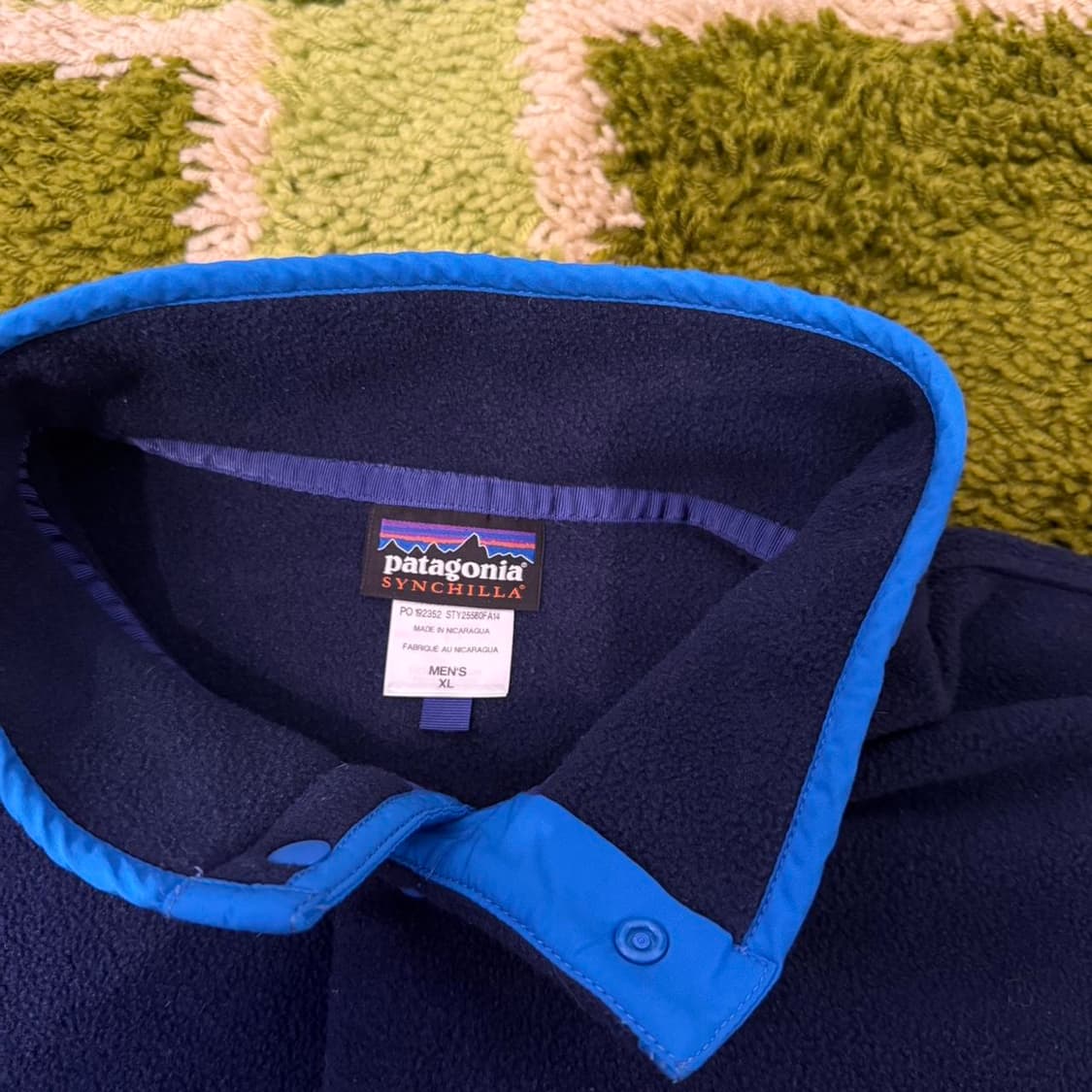10s 파타고니아 신칠라 스냅-T 네이비/레드/블루 상품이미지3