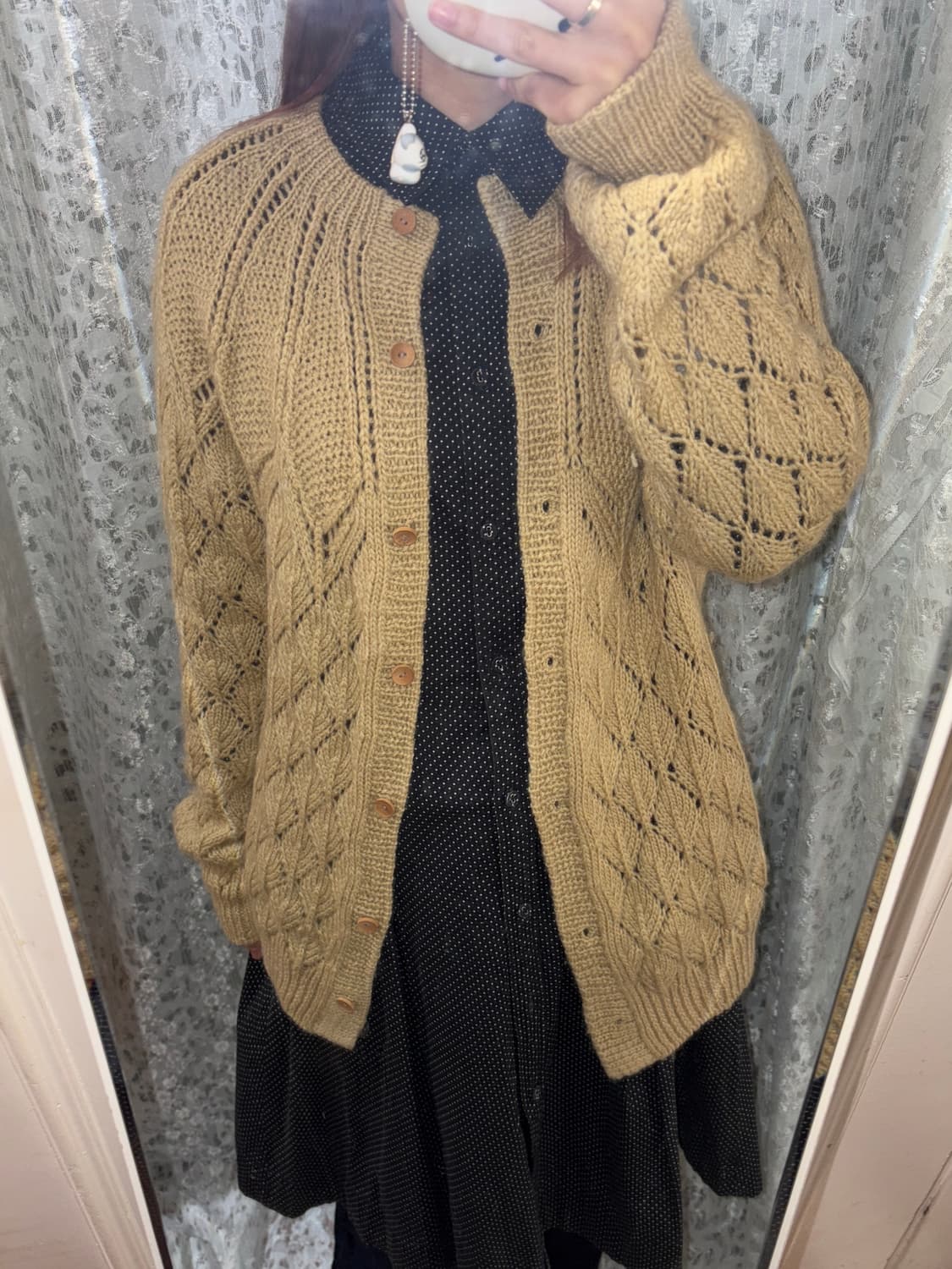 Talbots 도트 롱 셔츠 원피스 상품이미지5