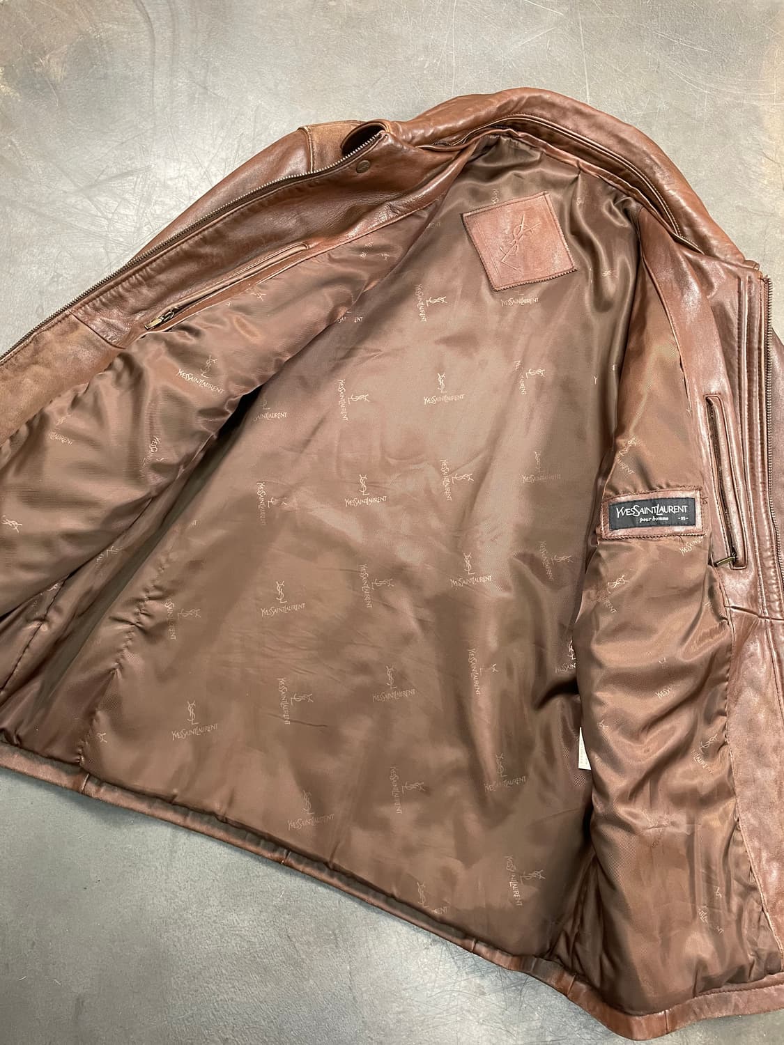 90s YSL 렘스킨 자켓 상품이미지3