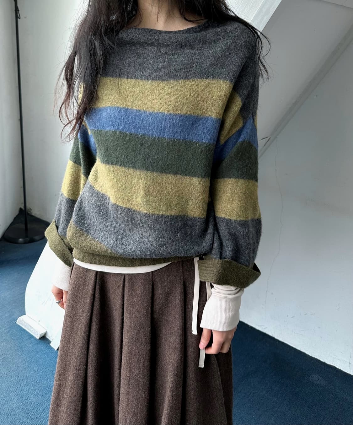 High gauge soft wool wide knit TOP 상품이미지10