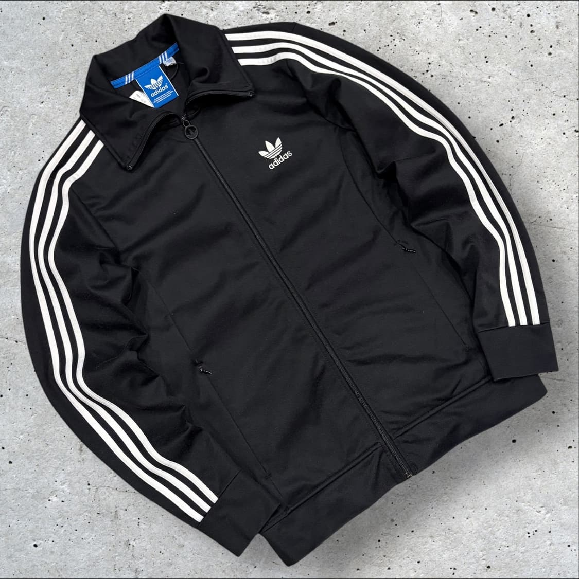 [100] 16s 아디다스 유로파 삼선 트랙 져지 블랙 C464 상품이미지1