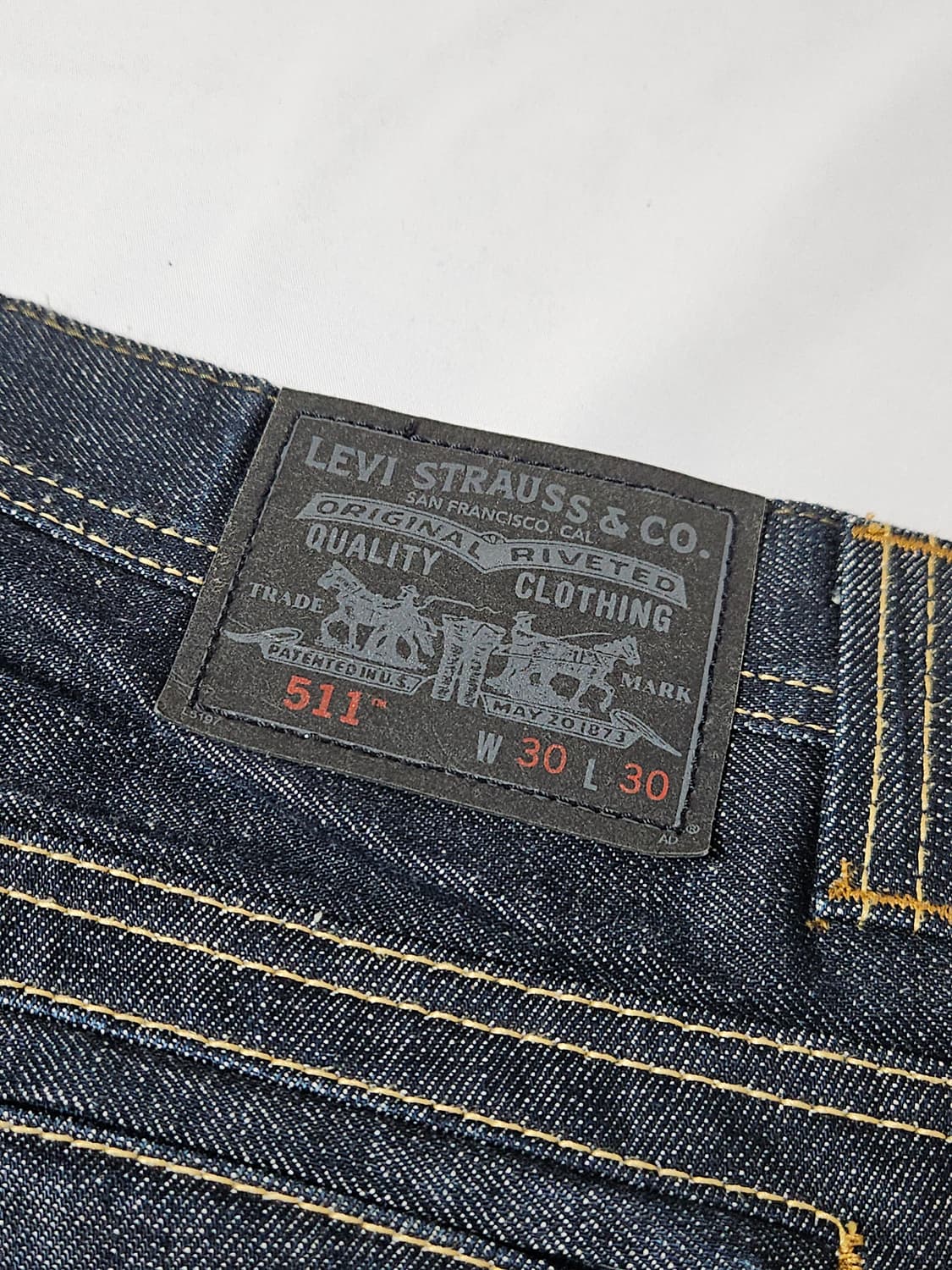 00s 리바이스 511 블랙탭 생지 데님팬츠 진 청바지 30 상품이미지2