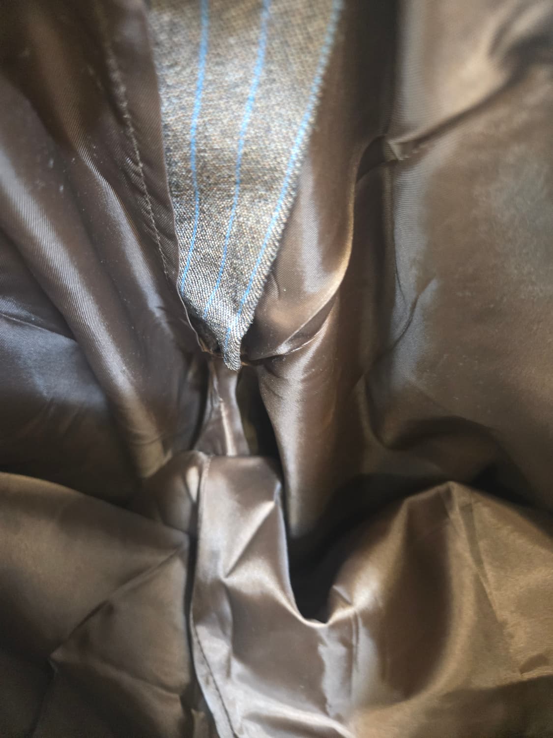 SjSJ SJSJ 체크 롤업 반바지 브라운 상품이미지4