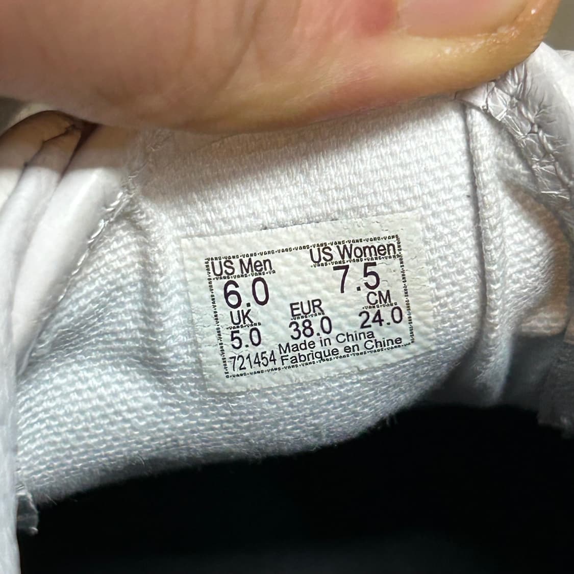 240) 반스 에라 트루 화이트 카프헤어 송치 레오파드 스니커즈 상품이미지8