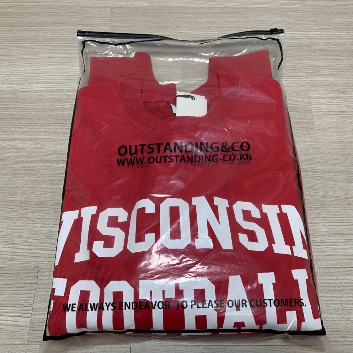 아웃스탠딩 V.S.C 위스콘신 스웻셔츠 맨투맨 L 새상품 상품이미지9