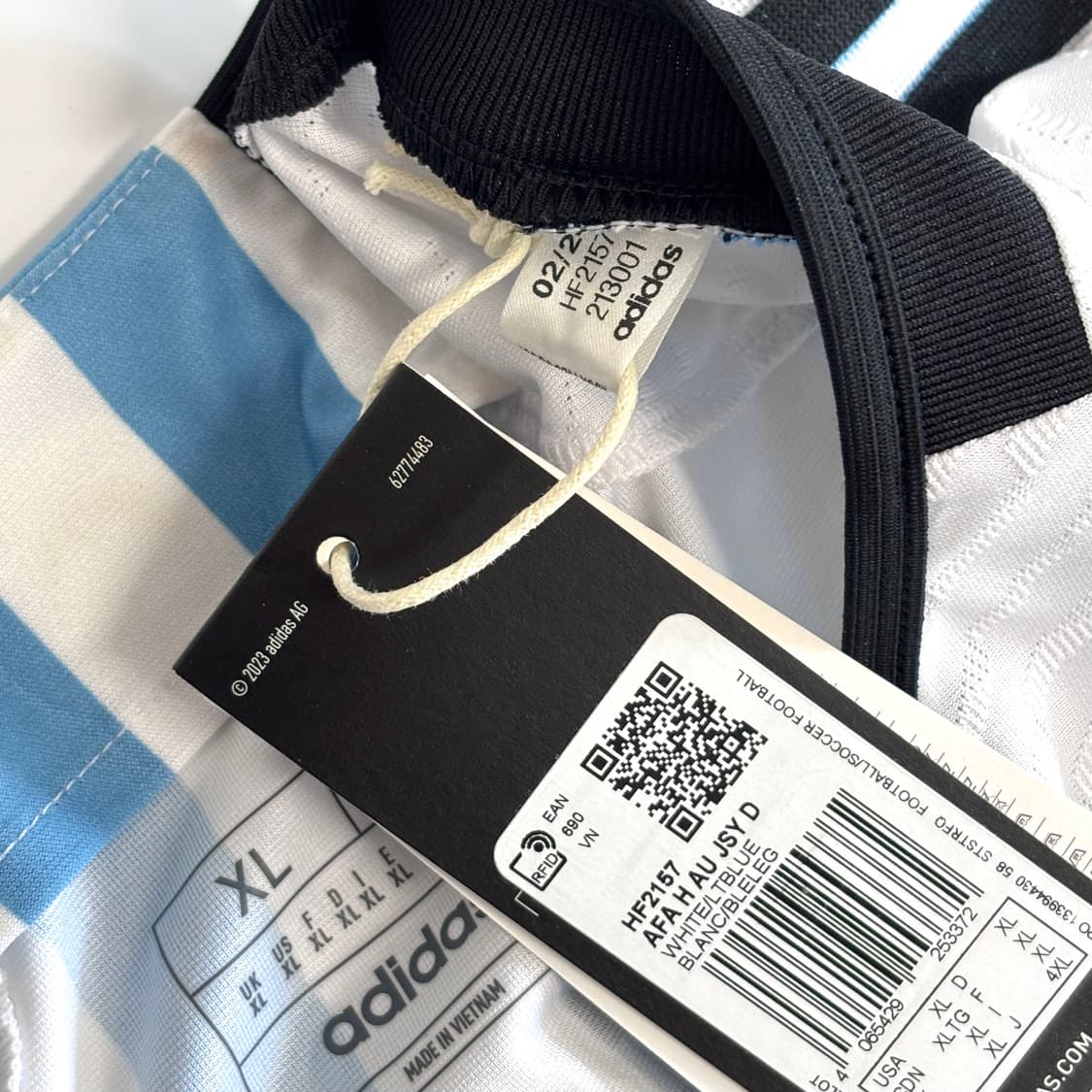 아디다스 22 24 아르헨티나 홈 어센틱 메시 카타르 월드컵 우승 유니폼 상품이미지7