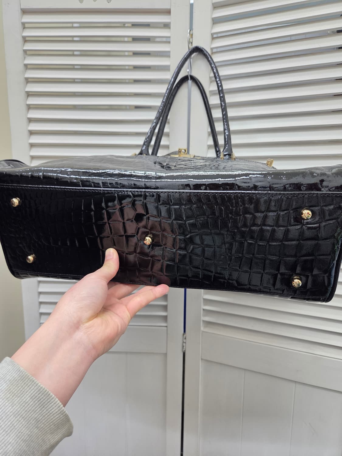 데코 DECO 크로커다일 소가죽 버킨백 상품이미지6