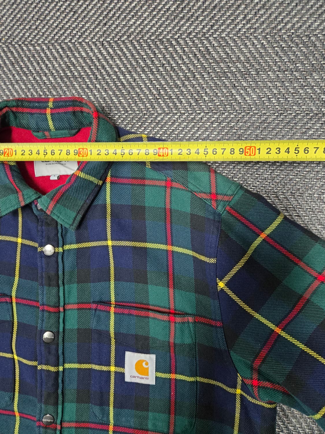 칼하트 체크 셔츠 남방 플란넬 자켓 상품이미지6