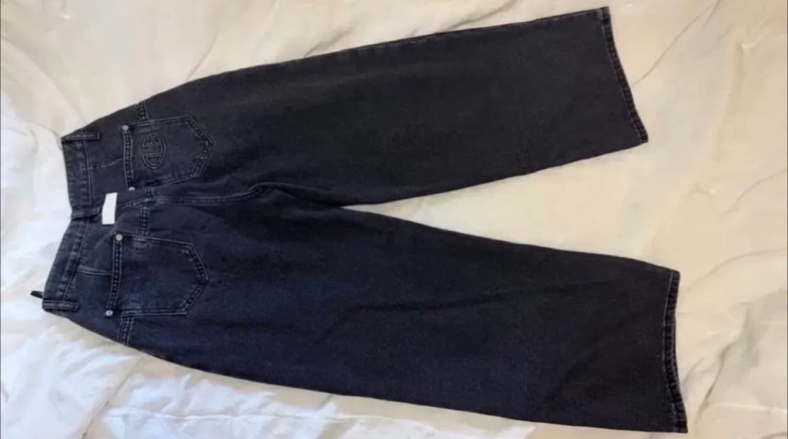 돈비레잇 투턱 와이드데님 흑청 xs 상품이미지7