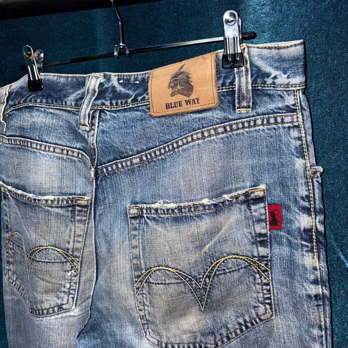 (33) 재패니즈 빅사이즈 데미지 데님 팬츠 made in JAPAN 상품이미지4