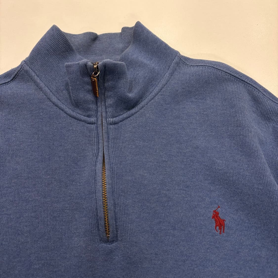 [L] 폴로 랄프로렌 블루 반집업 맨투맨 B857 상품이미지3