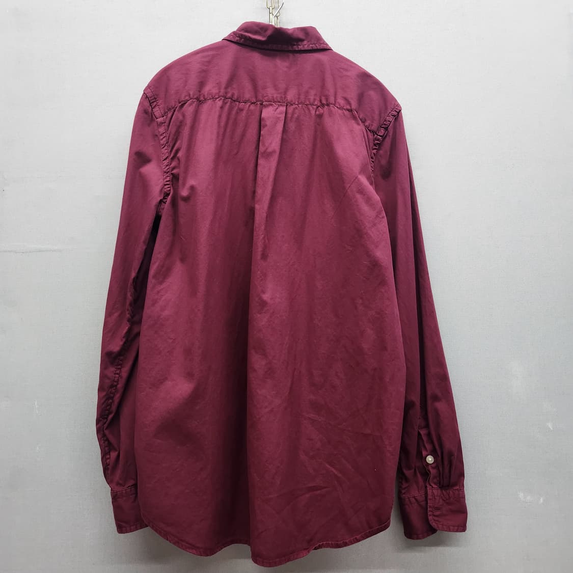 폴로랄프로렌 로고 버건디 셔츠 M 상품이미지5