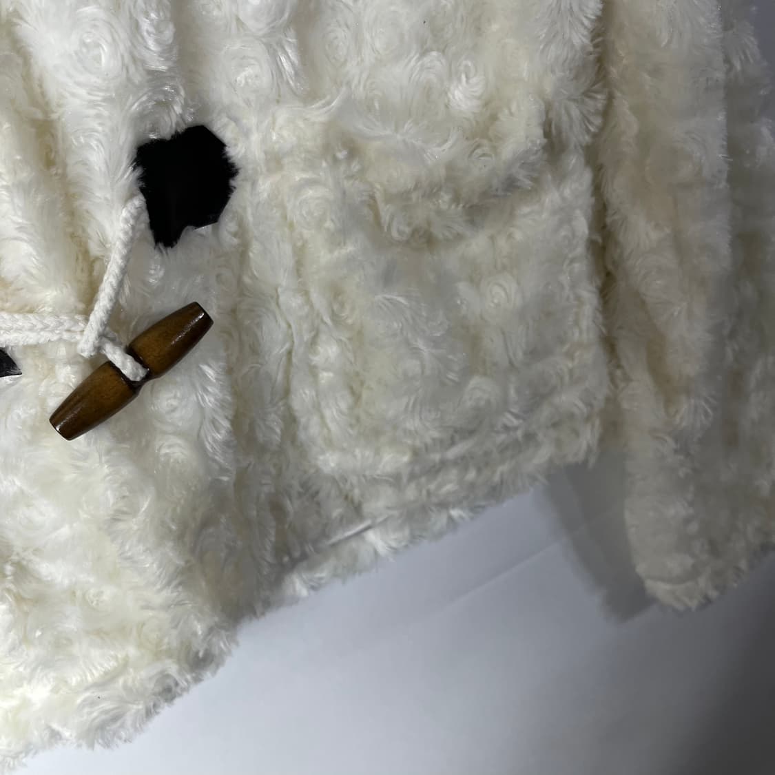 [da da de epatant] 더플 플리스 퍼 후디 자켓 상품이미지4