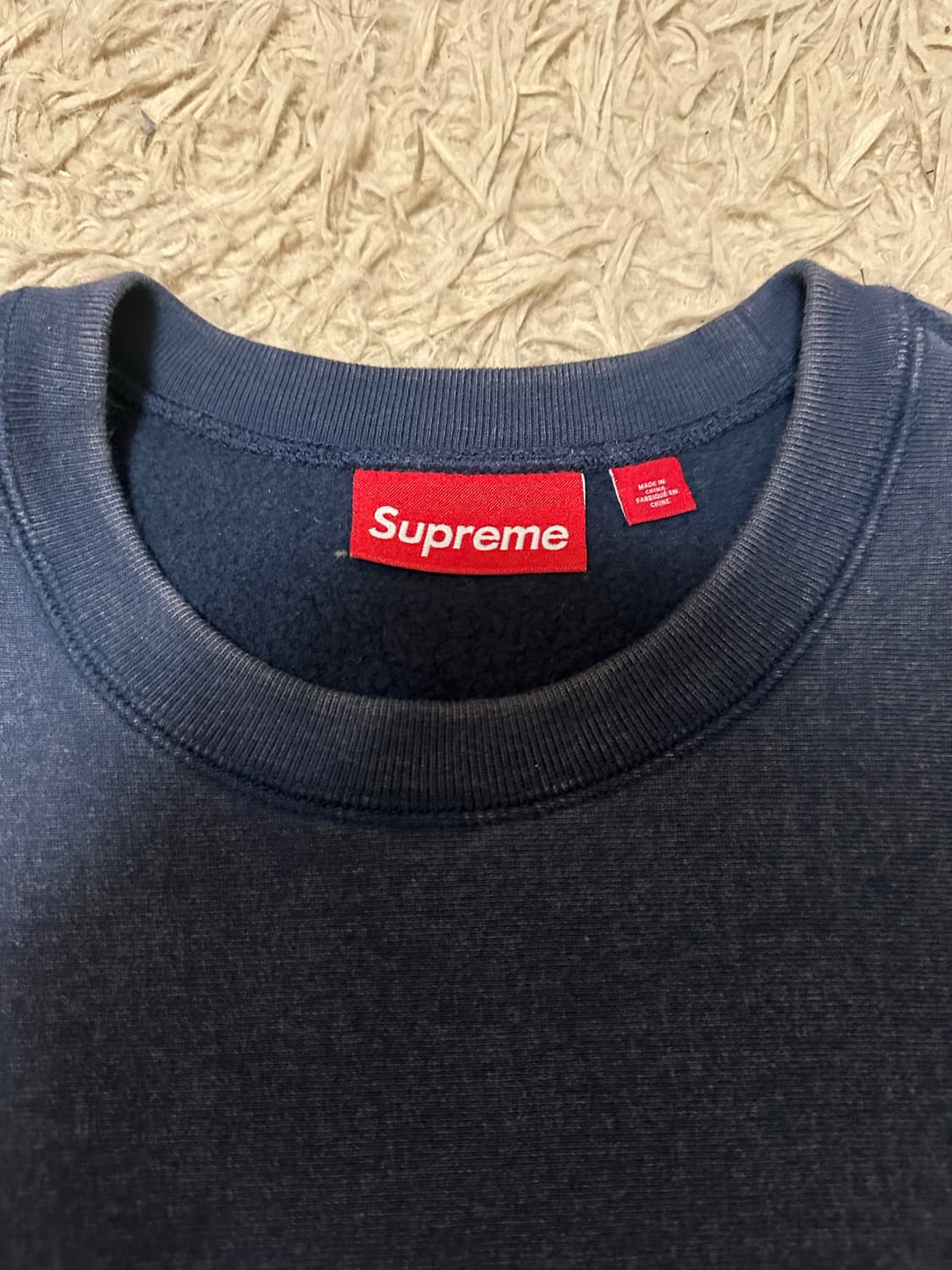 슈프림 박스로고 스웻셔츠 네이비 m 상품이미지5