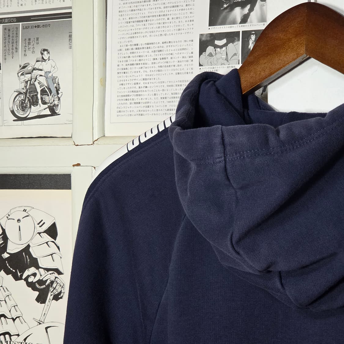 퓨마 네이비 사이드 트랙 라인 후드티 상품이미지7