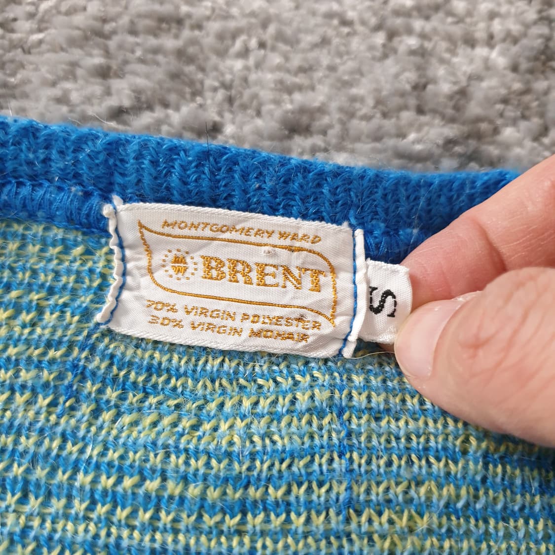 빈티지 아가일 니트 스웨터 상품이미지2