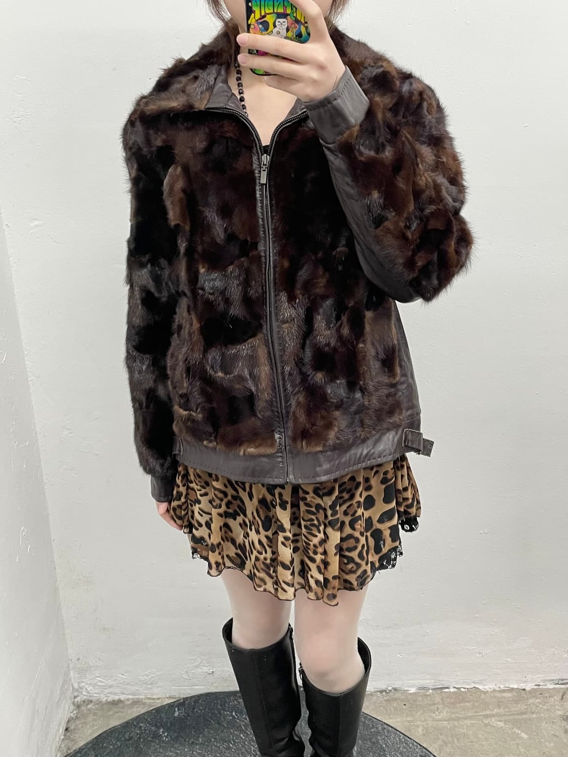 밍크 양가죽 퍼자켓  상품이미지4