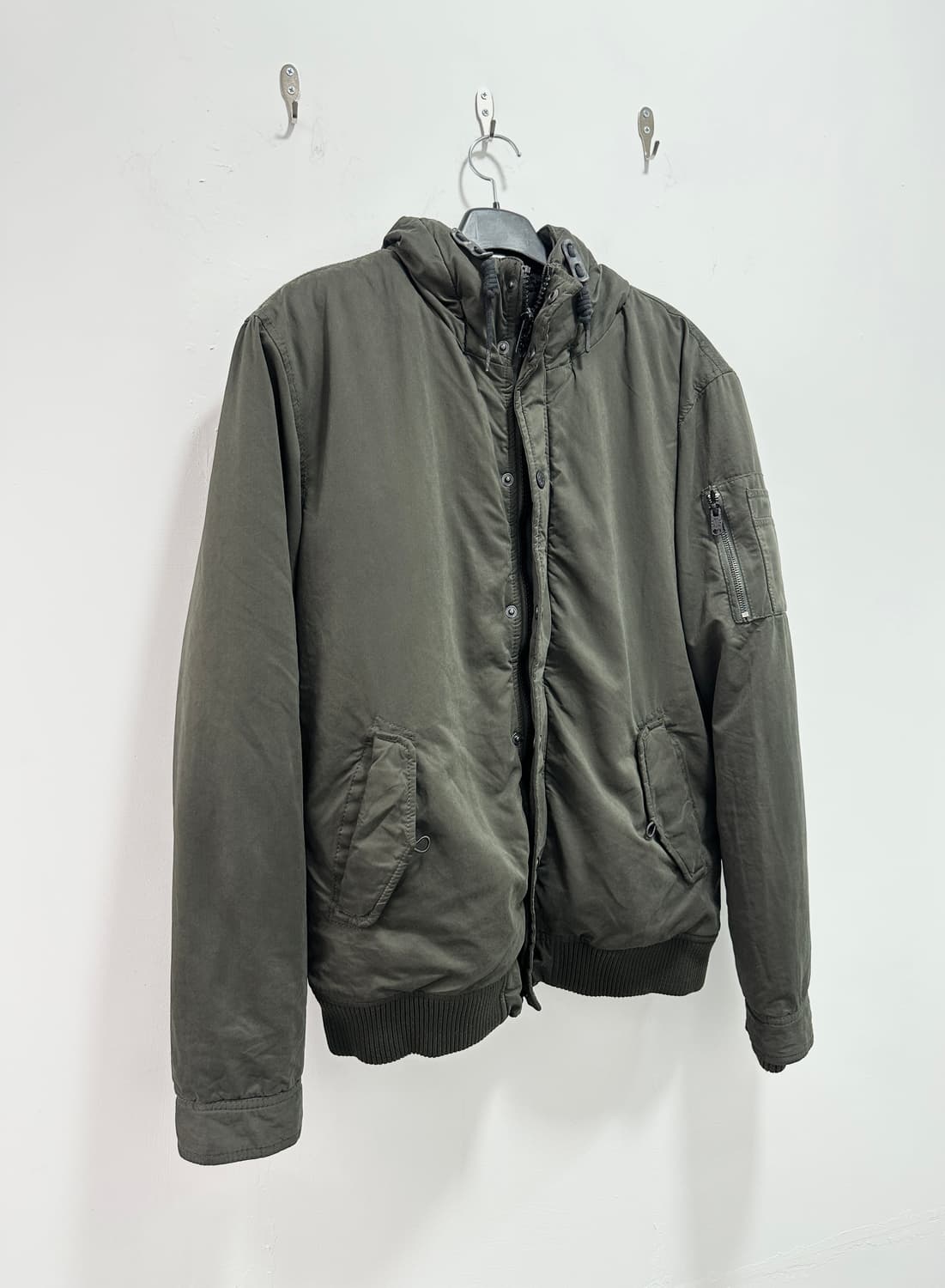 Bershka vintage khaki ma-1 jacket 상품이미지5