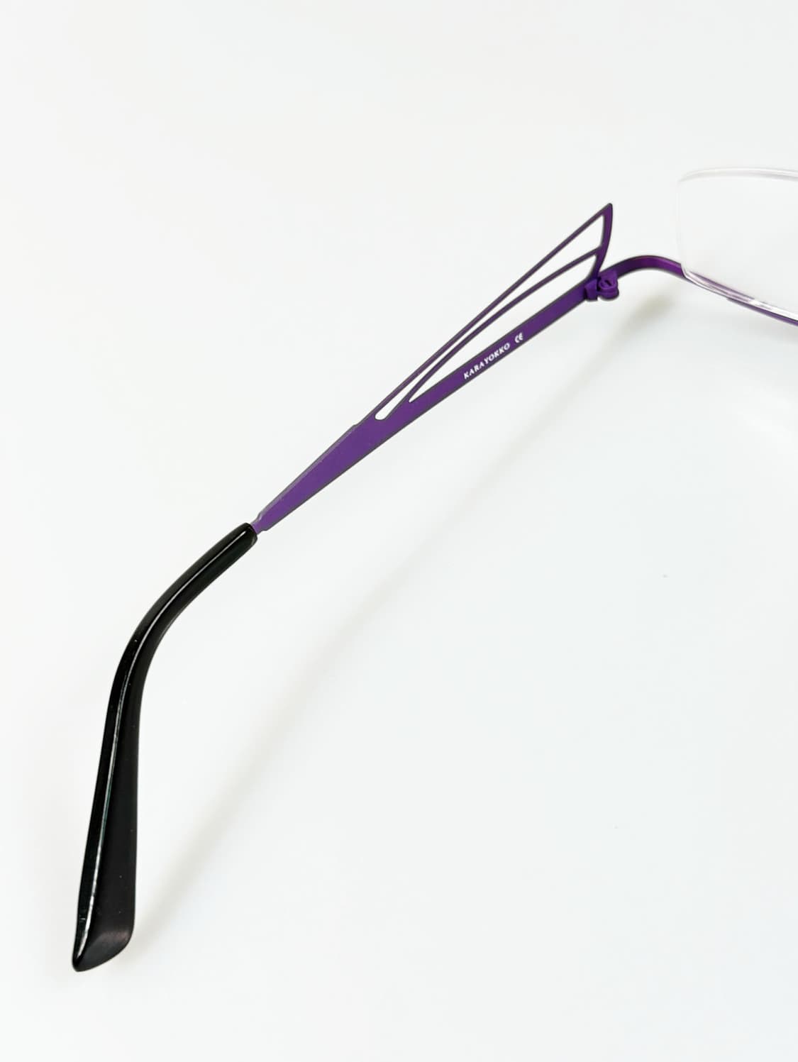 90s KARAYOKKO 와이드 스퀘어 언더림 빈티지 안경 상품이미지7