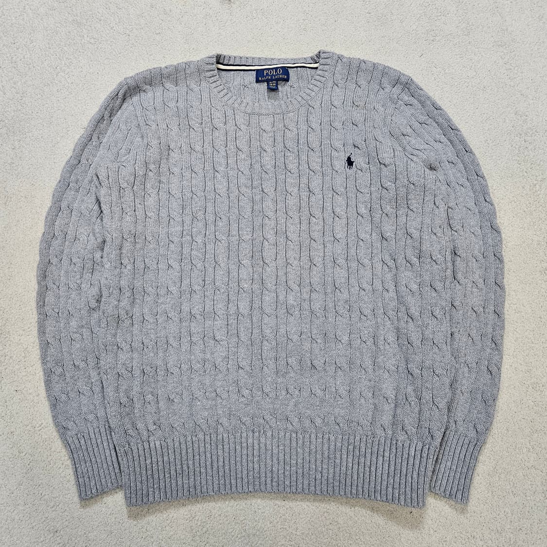 폴로 랄프 로렌 신형 케이블 니트  XL18-20 상품이미지1
