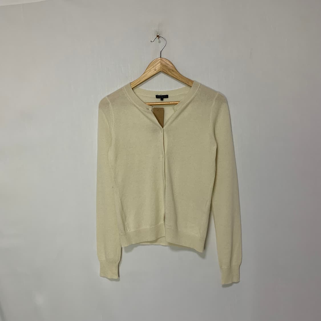 Theory 띠어리 아이보리 빈티지 니트 가디건 캐시미어 100% S 상품이미지1