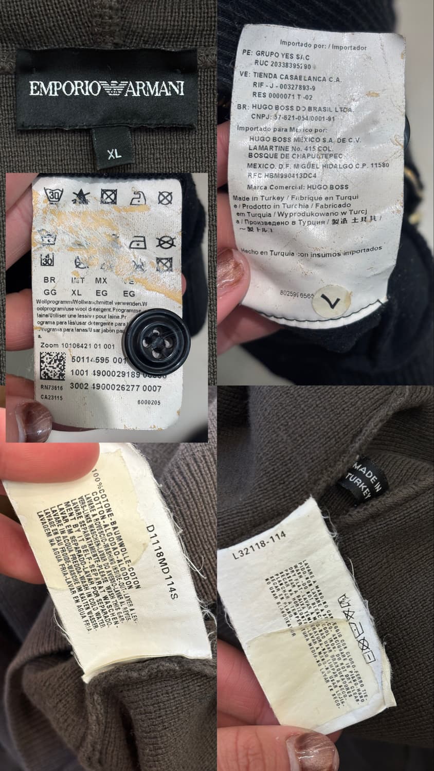 엠포리오 아르마니 헨리넥 니트 후드집업 상품이미지10