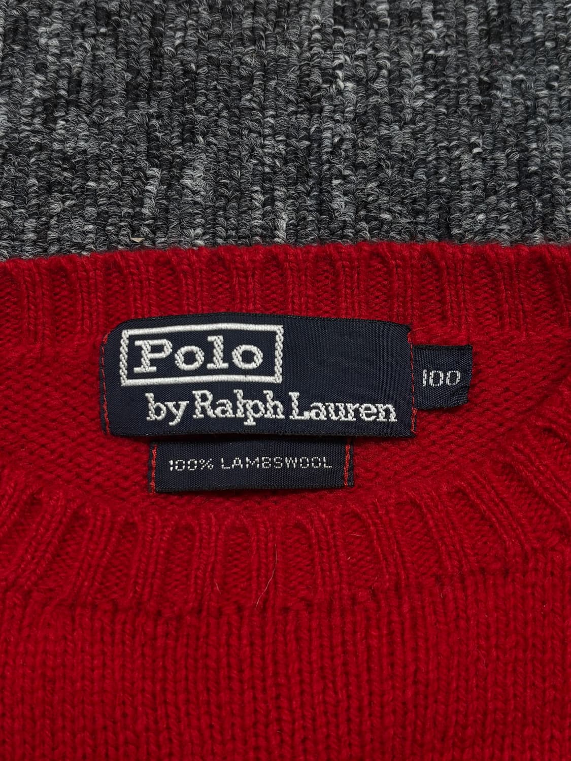 폴로 레드 램스울 니트 상품이미지5