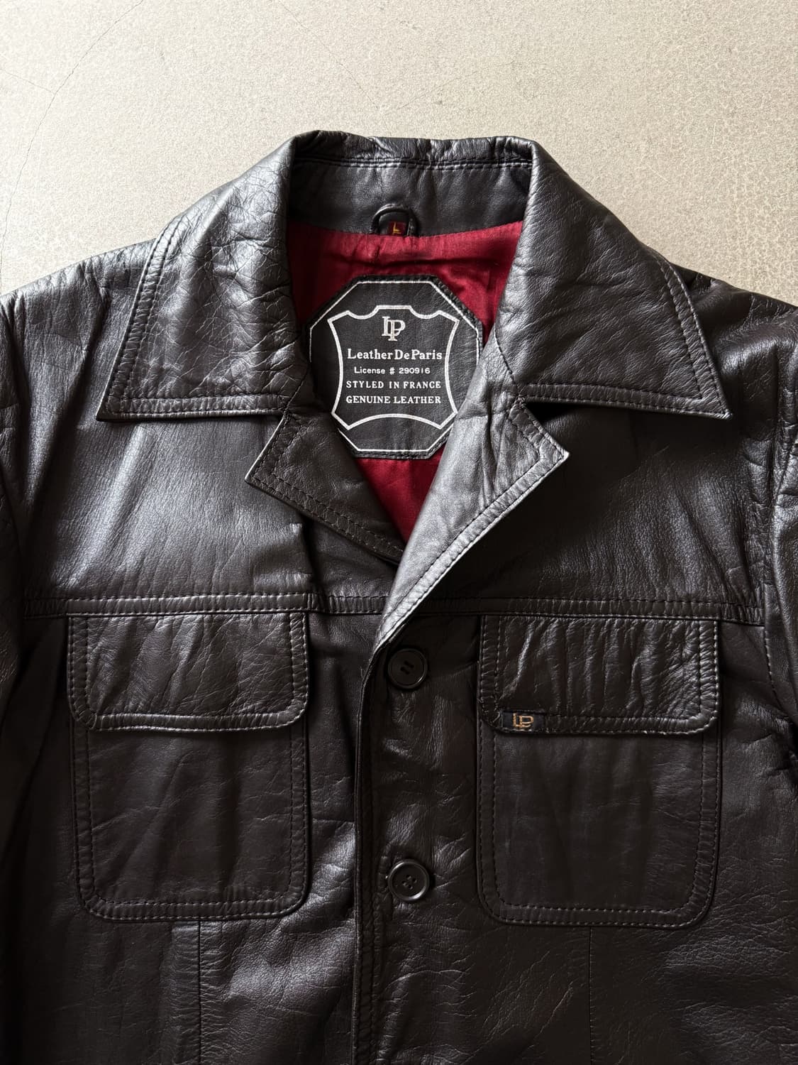 Leather De Paris Genuine Leather Jacket 상품이미지3