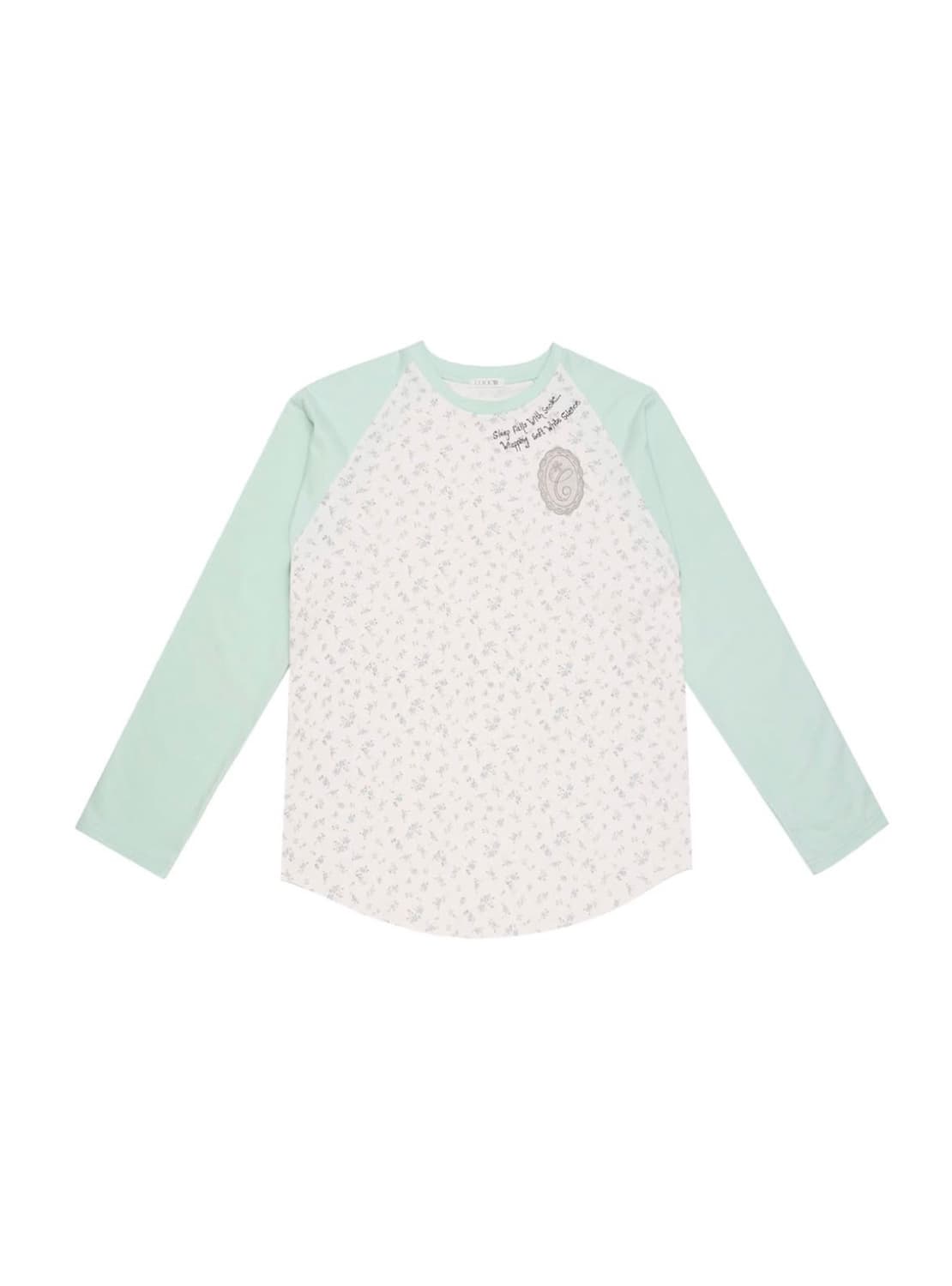 콜로신스 SLEEP WELL T-SHIRT MINT & BLUE FLOW 상품이미지1