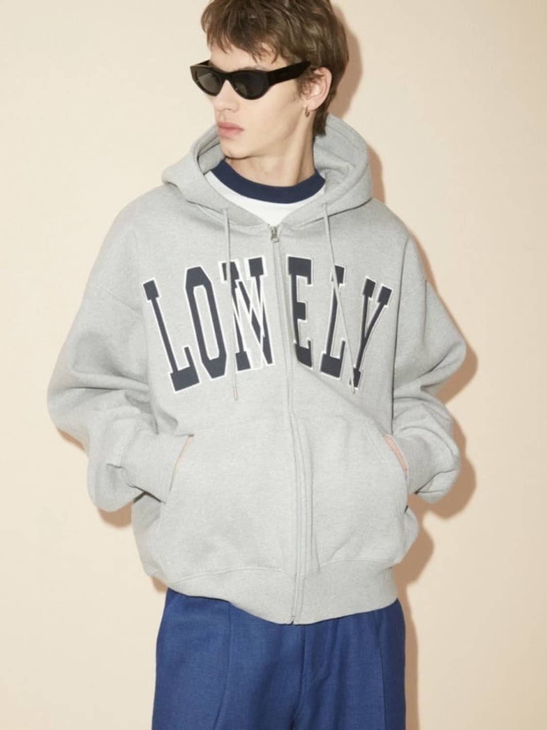 NOBANT 노앙 론리 기모 후드집업 자켓 L 그레이 상품이미지6