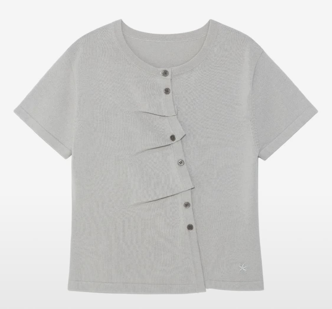 더콜디 TCM draped half knit cardigan (grey) 상품이미지1
