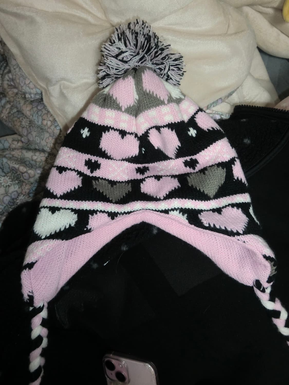 하트 비니 모리걸 러블리 니혼진 하라주쿠 빈티지 상품이미지2