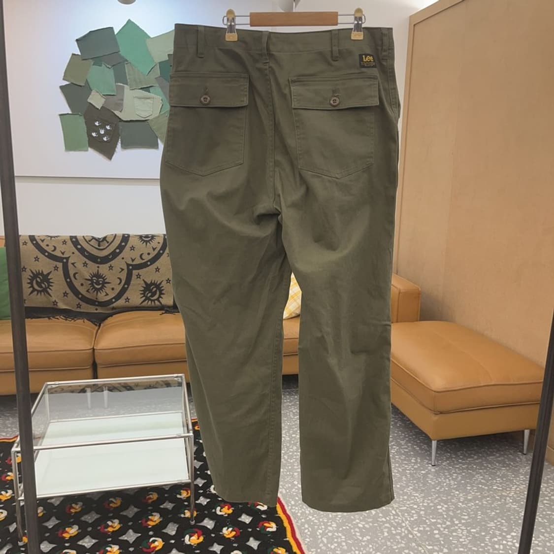 리 LEE 밀리터리 말차카키 퍼티그 팬츠 34인치 C07549 상품이미지4