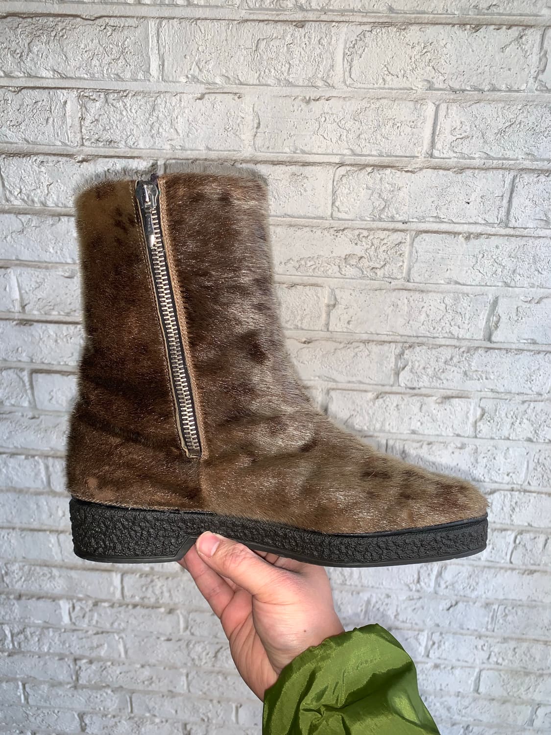 빈티지 퍼 부츠 41 260 상품이미지4