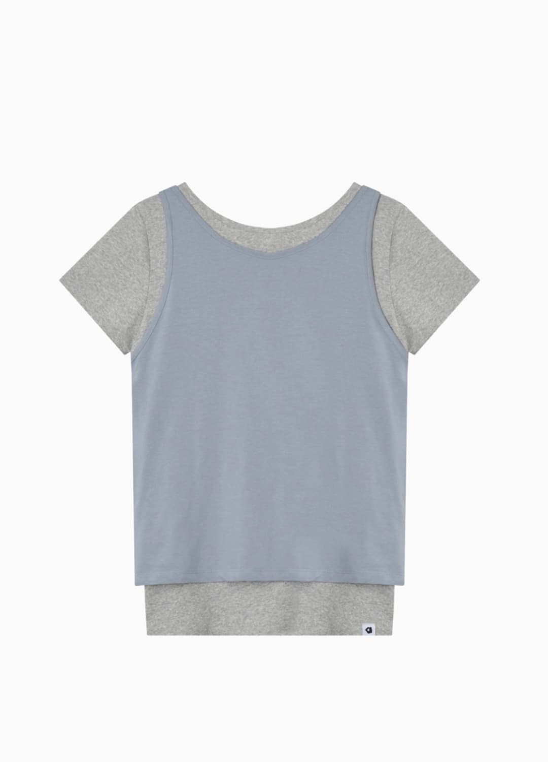 오헤시오 투웨이 레이어드 티셔츠 그레이 상품이미지1