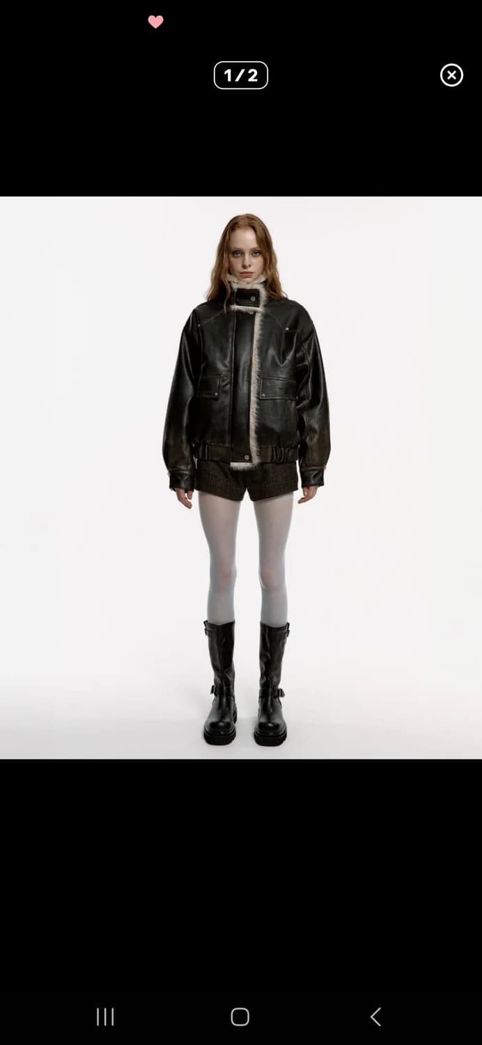 러프넥 무스탕 m 상품이미지1