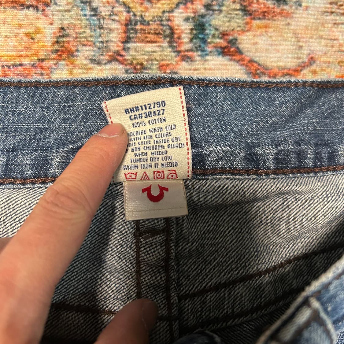 [32] 트루릴리전 바비 스트레이트 핏 데님 팬츠 상품이미지5