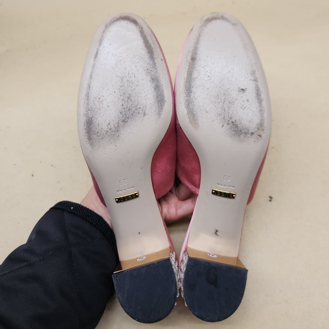 구찌 뮬 힐 여성슬리퍼39 250 굽4.5 상품이미지3