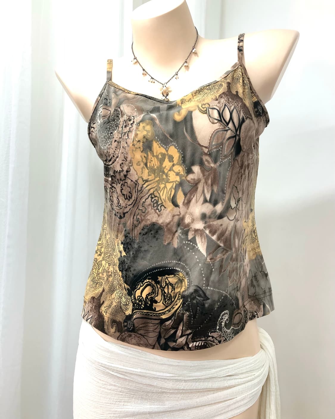 grunge fairy printing sleeveless top 상품이미지3